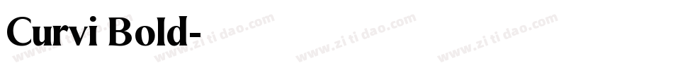 Curvi Bold字体转换